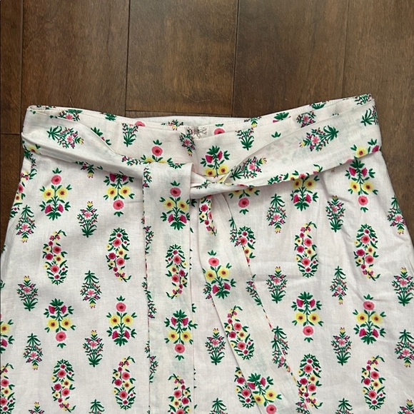 Ann Taylor Linen Blend Light Pink Floral A-Line Skirt, Size 6, NWT - Picture 2 of 11